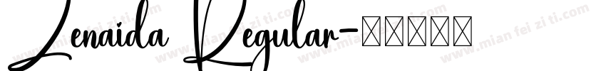 Zenaida Regular字体转换